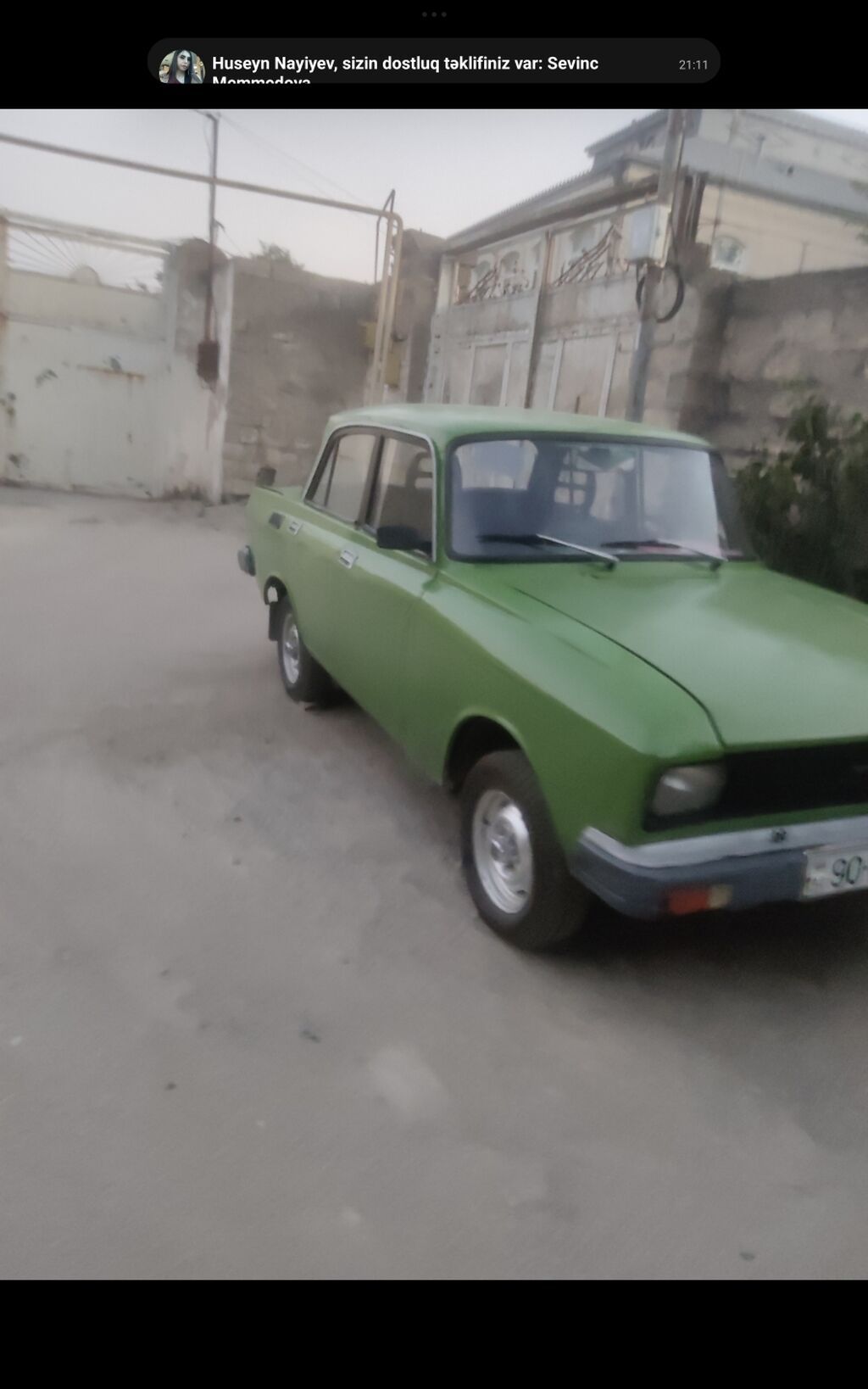 Maşın: Moskvich 2140 luxy sl (yaşıl rəng) Kuzov: sedan, 4 qapı Rəng — Avtomobillər, Digah (3)