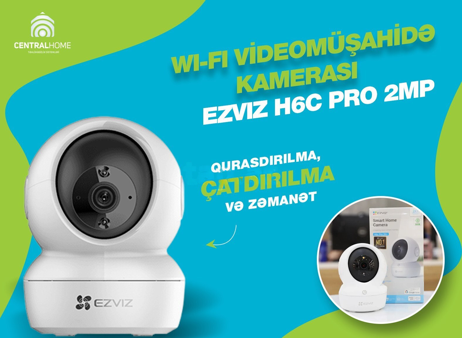Müşahidə kamerası Ezviz H6 Wi-Fi — Surveillance kameralar, Bakı