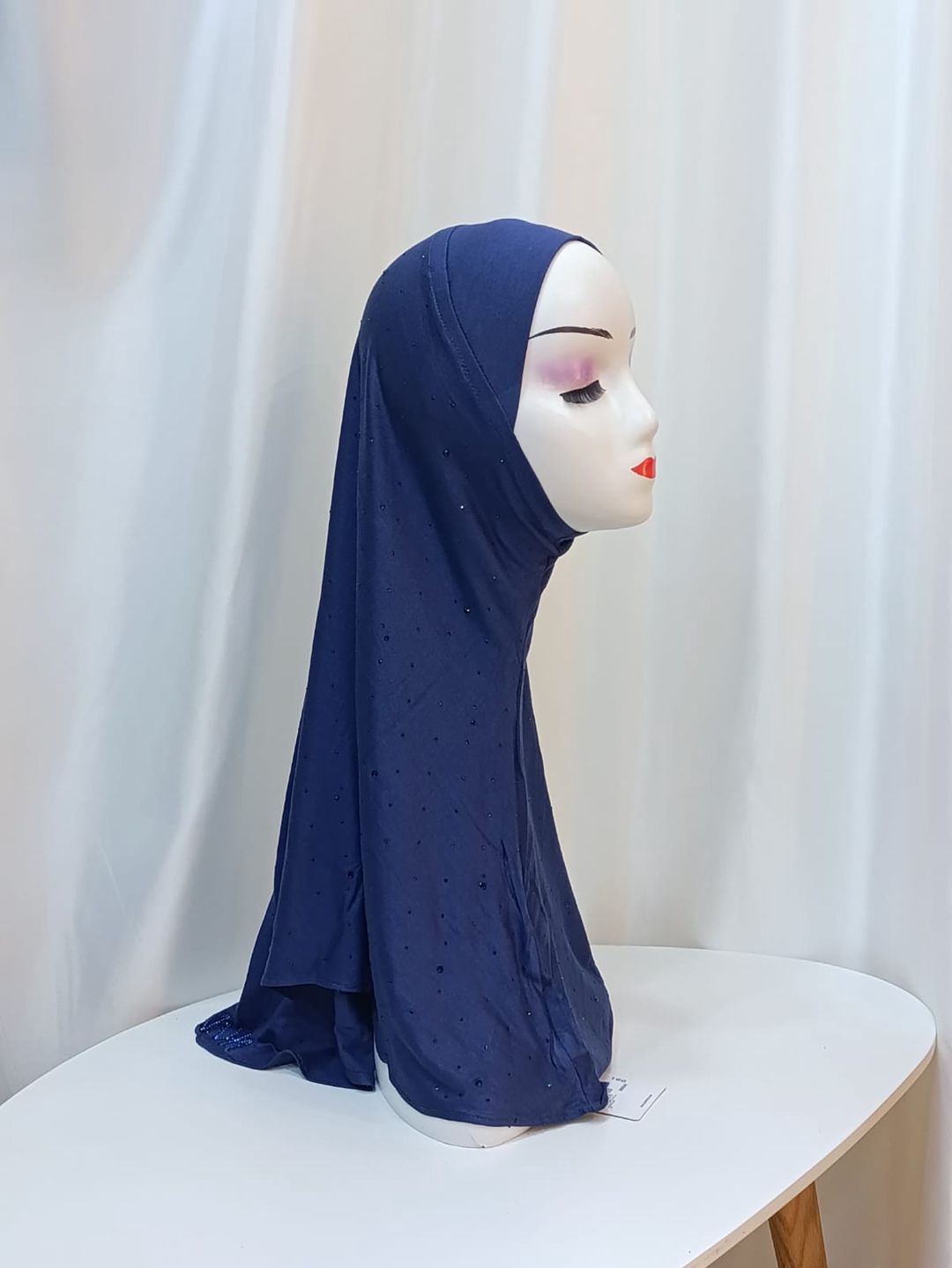 Hicab Kashkha, trikotaj/pambıq, tünd göy, ölçü One Size — Mallar, Bakı