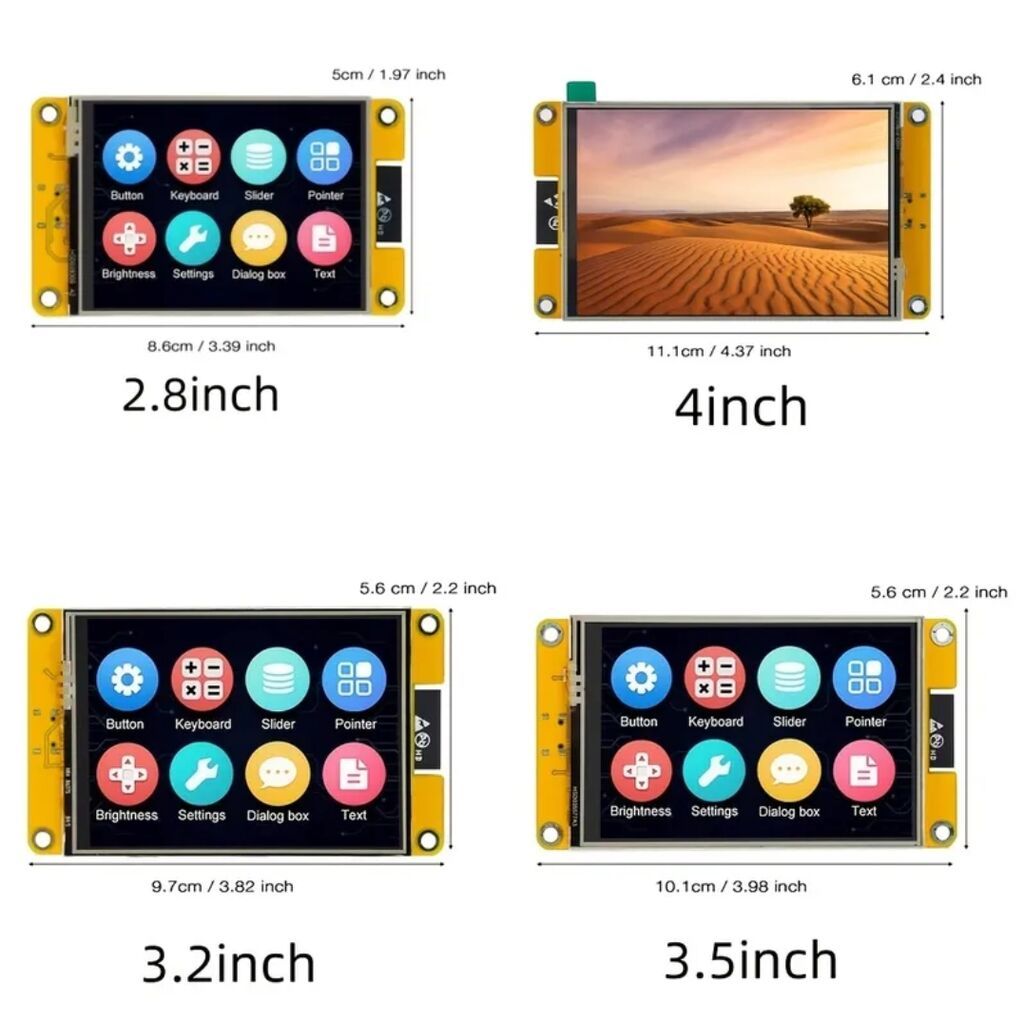 ESP32-32E əsaslı 3.5" LCD toxunma displeyli inkişaf dəsti — Monitorlər, Bakı (2)