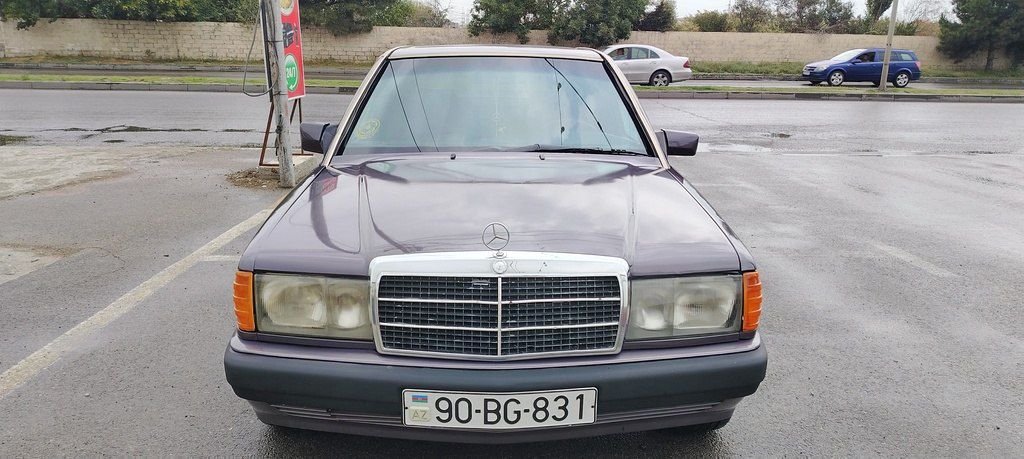 Mercedes 190, 2.0 L, 1991 il, 425 000 km 90-BG-831 — Avtomobillər, Bakı (2)