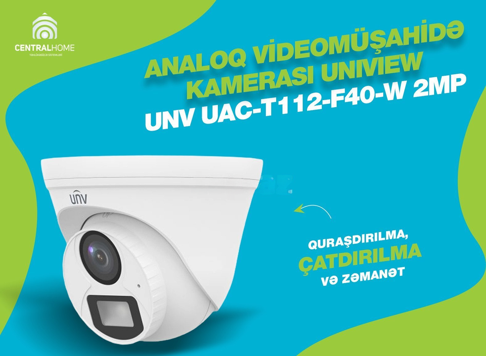 Müşahidə kamerası Hikvision DS-2CE16D0T-EXIF 3.6mm — Bakı