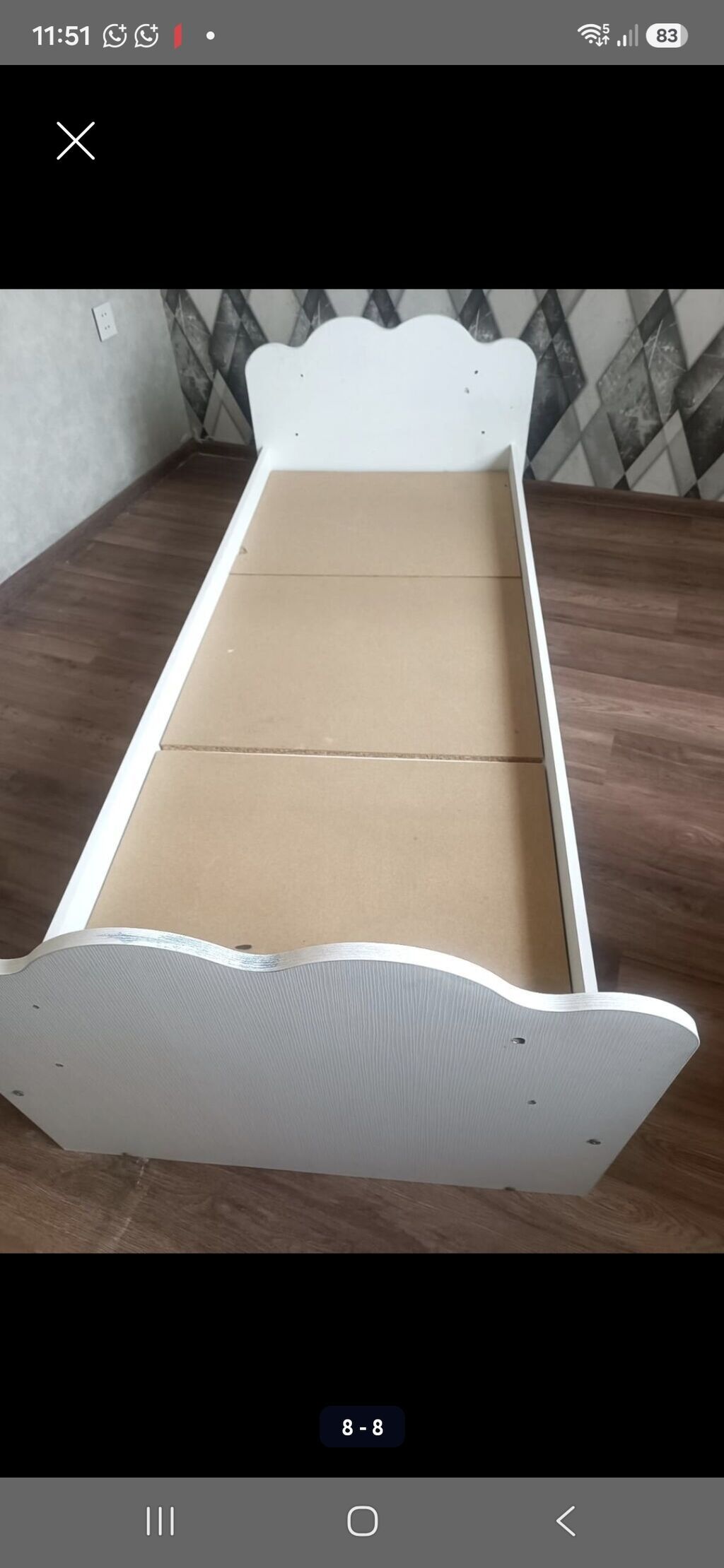 1 dolab 2 çarpayi (matrassiz) alti siyirmeli.90/200 Qiymet 140 azn — Uşaq mebeli dəstləri, Digah (5)