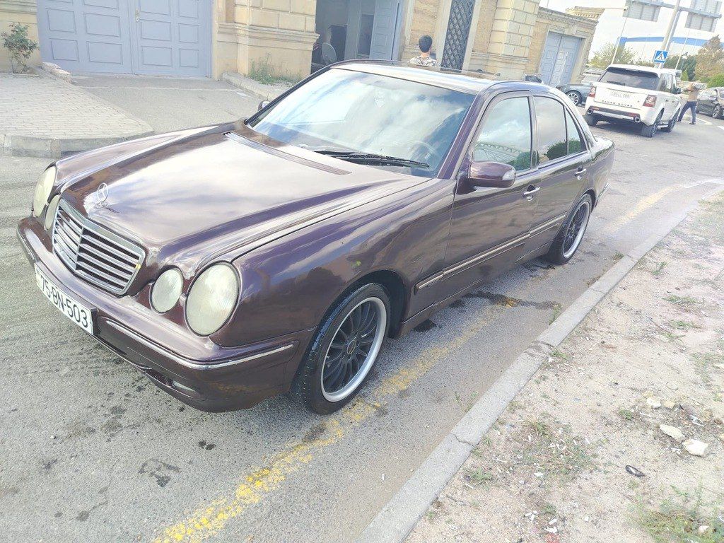 Mercedes E 270, 2.7 L, 2000 il, 350 000 km — Avtomobillər, Bakı (3)