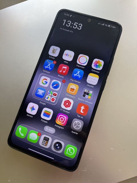 Redmi Note 14, 256 GB, rəng - Qara, Barmaq izi, İki sim kartlı, Face ID — Xankəndi