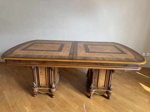 Klassik üslubda massiv ağacdan yemək masası - Material: təbii ağac və — Bakı