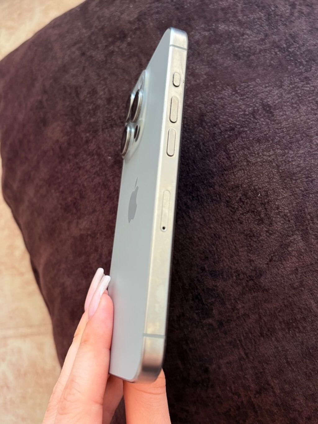 IPhone 15 Pro, Gümüşü, Face ID — Apple iPhone, Bakı (4)