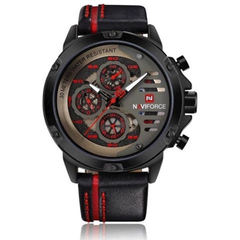 Qol saatı kişilər üçün Naviforce NF9110 Black/Red — Bakı