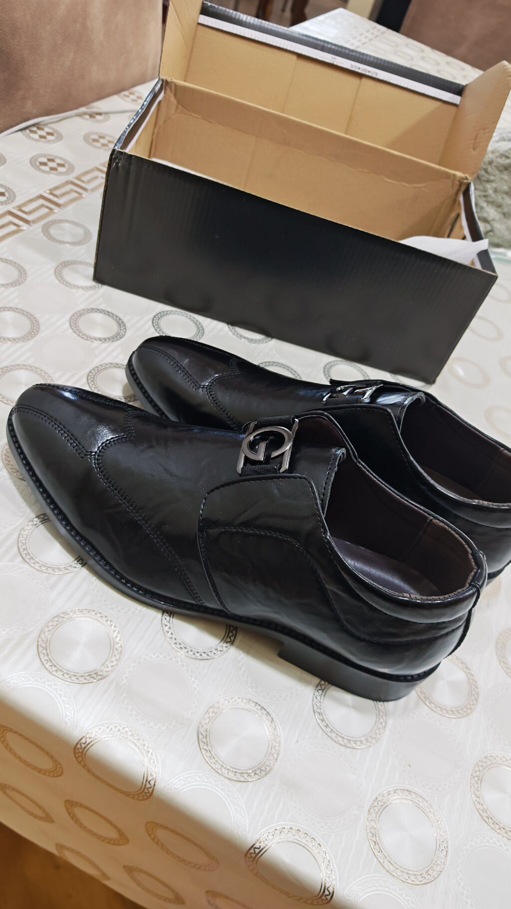 Kişi klassik ayaqqabıları - Rəng: qara - Model: monk-strap üslubunda — Ayakkabılar, Bakı (4)