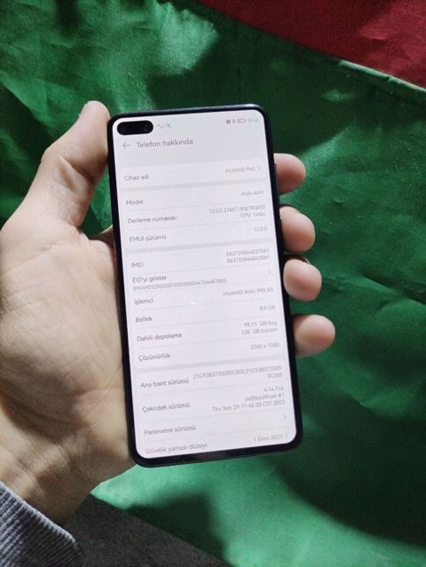 Huawei P40 4G, 128 GB, rəng - Qara, Sensor, Barmaq izi, Simsiz şarj — Cəlilabad
