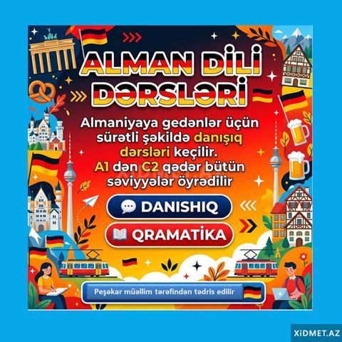 Almaniyaya gedənlər üçün danışıq dərsi — Bakı