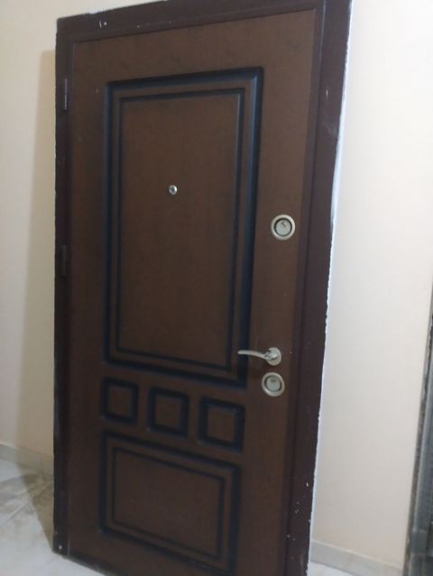 Dəmir giriş qapısı - Material: möhkəm metal karkas, taxta fakturalı — Sumqayıt