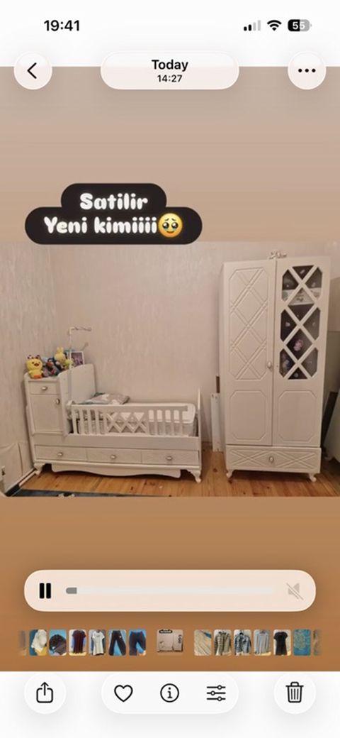 Uşaq otağı mebel dəsti – klassik ağ rəngdə — Bakı