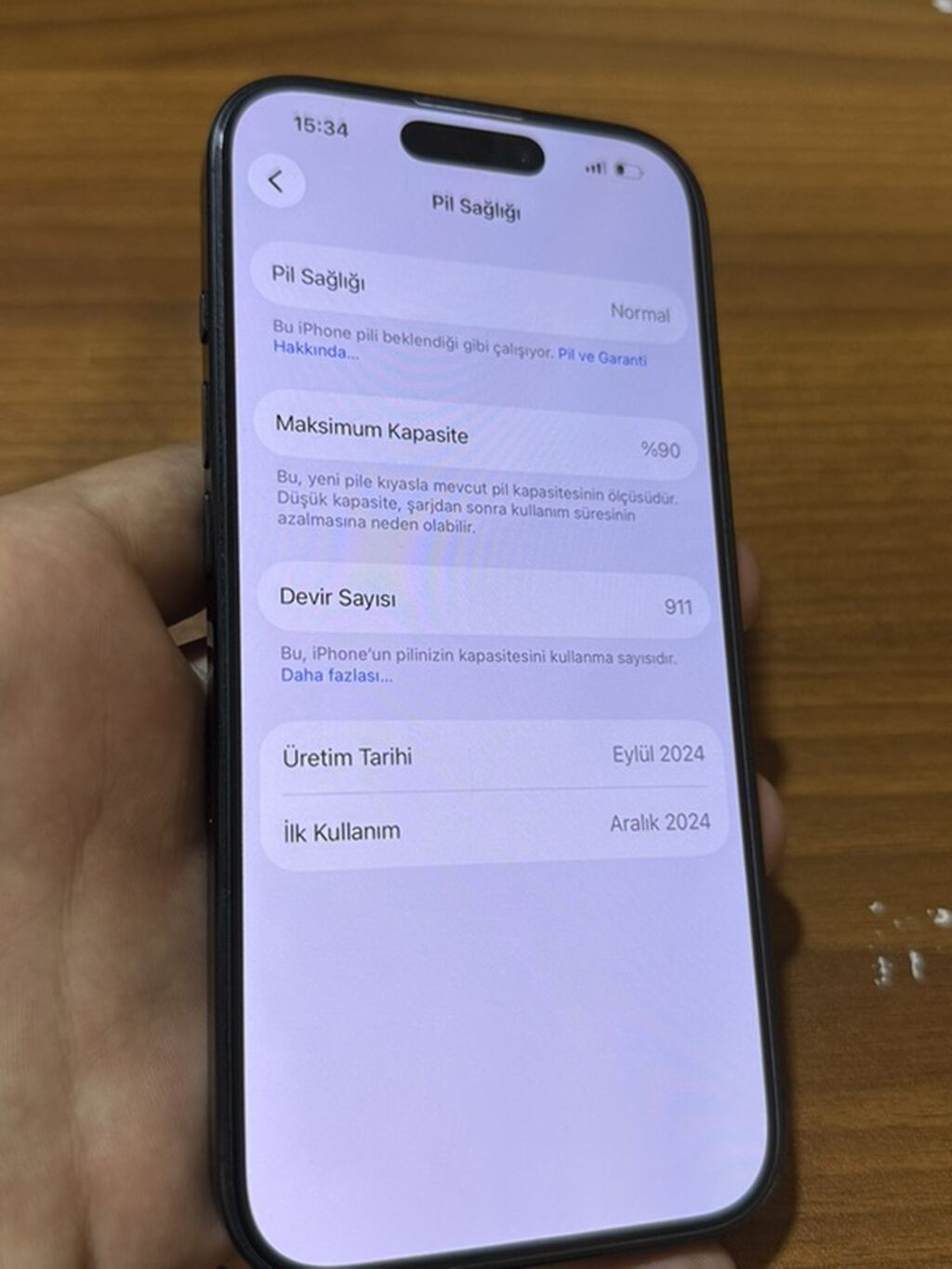 IPhone 16 Pro, 128 GB, Qara, Face ID — Apple iPhone, Gəncə (3)
