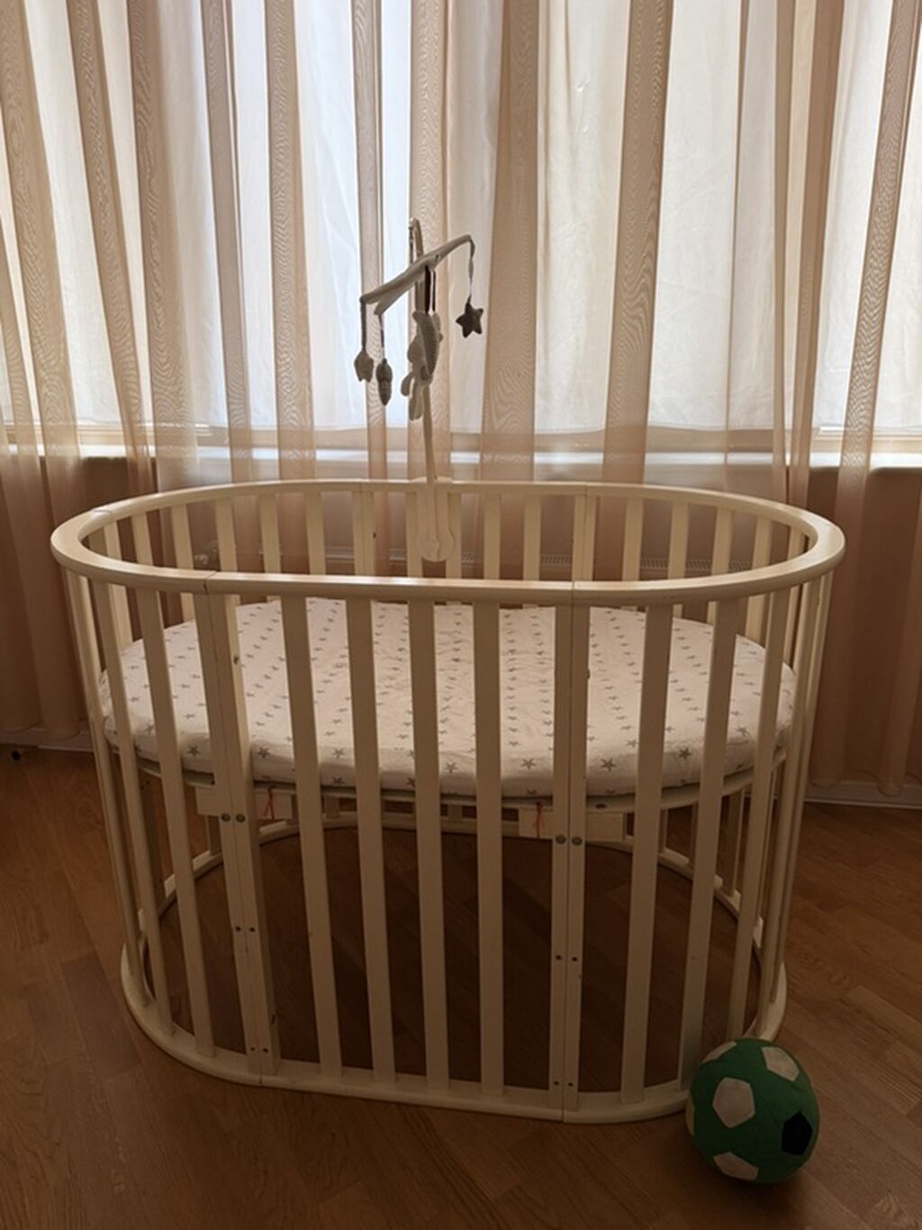 Oval formalı uşaq beşiyi - Material: Bərk ağac konstruksiya — Bəşikləri, Bakı