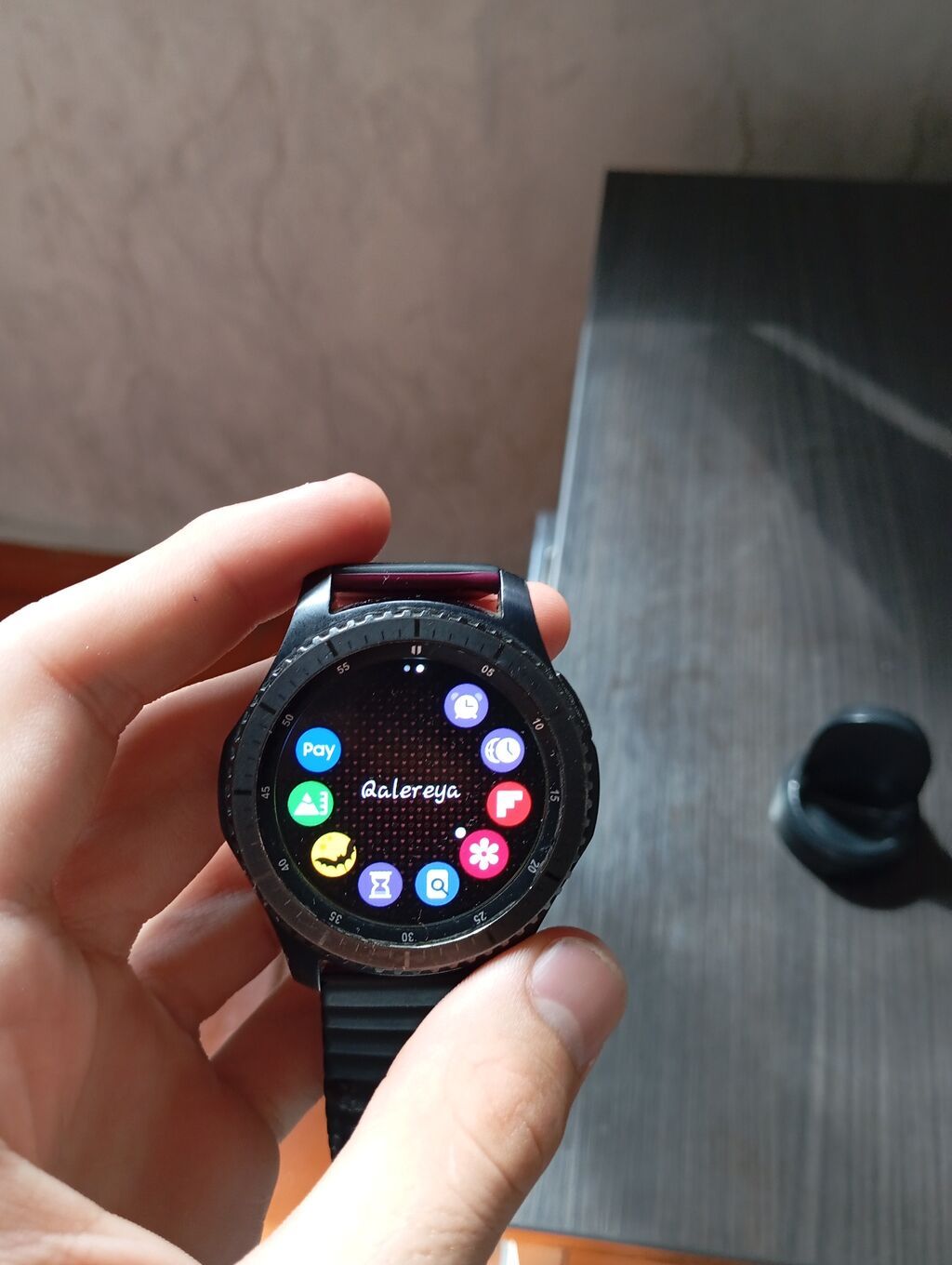 Samsung Gear S3 Frontier ağıllı saat + maqnitli şarj dok-u — Ağıllı saatlar, Bakı (2)