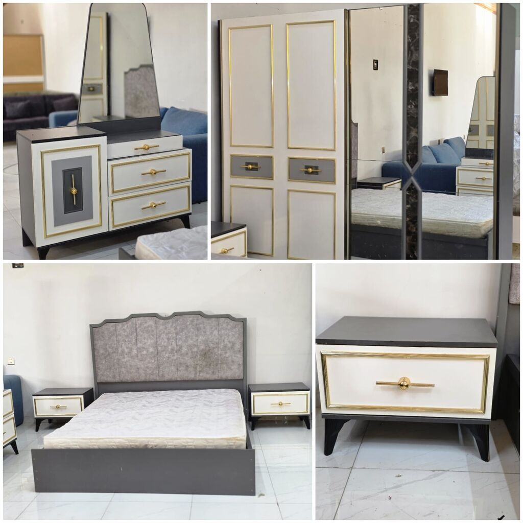 İkinəfərlik çarpayı, Dolab, Termo, 2 tumba, İşlənmiş — Yataq otağı mobilya dəstləri, Bakı