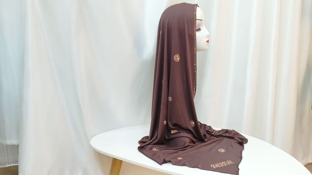 Hicab Kashkha, trikotaj/pambıq, qəhvəyi, ölçü One size — Mallar, Bakı