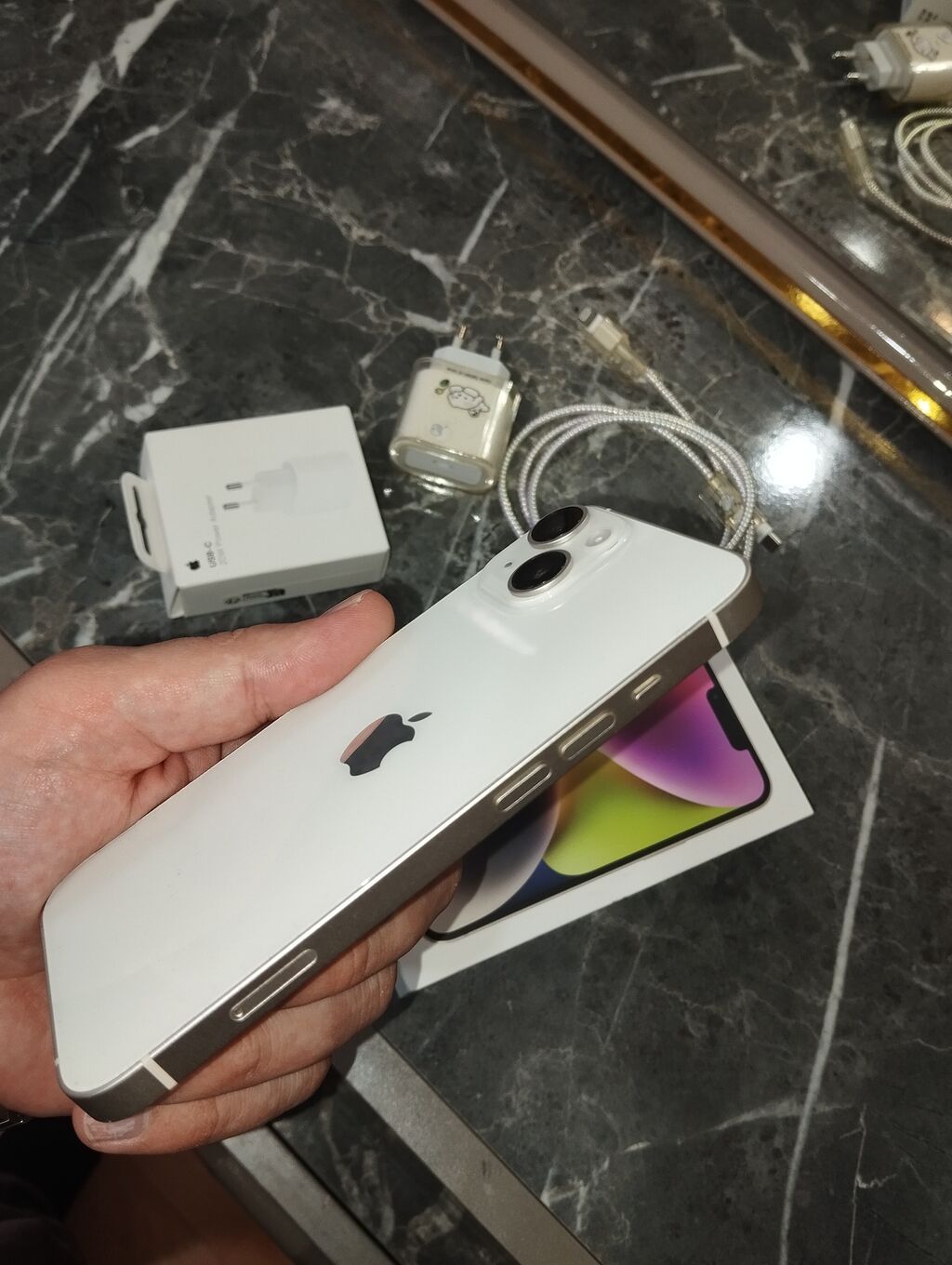 IPhone 14, Ağ, Face ID — Apple iPhone, Digah (3)