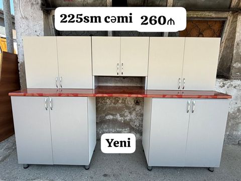 *260₼ Yeni Metbex mebeli Satılır*‼ Hazır əldədir Olcusu 225sm — Bakı