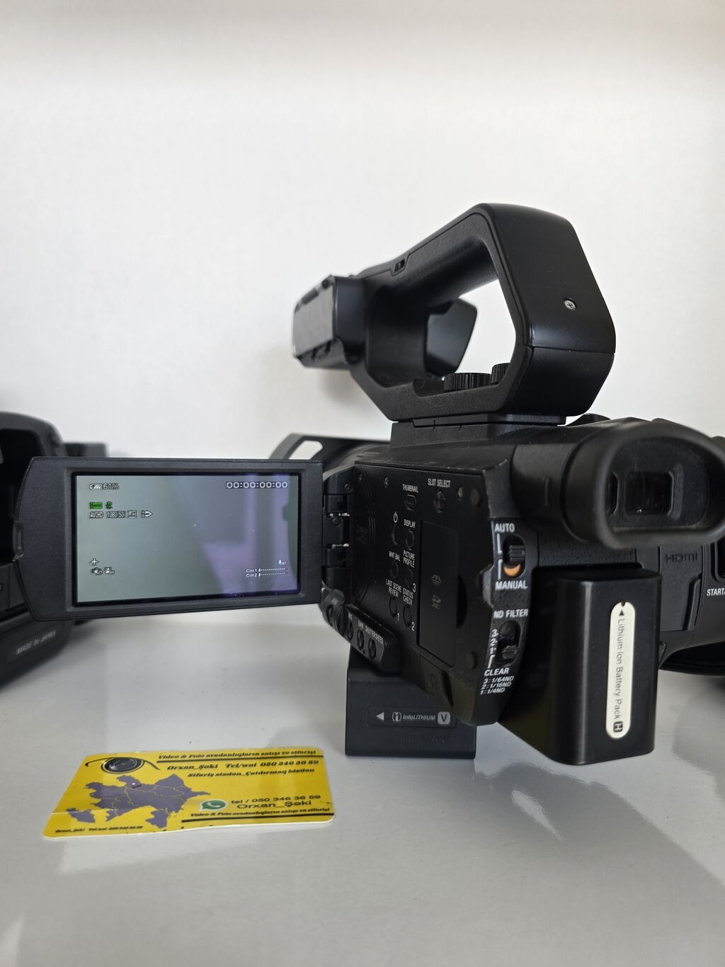 Sony Xdcam X70 peşəkar video kamera Üzərində 2 batareka adaptr və — Video kamera, Şəki (6)