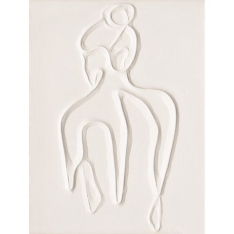 Rəsm-tablo 240300A, karton/kətan, ağ, 60x80 sm — Bakı