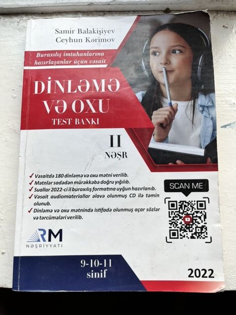 Dərs və hazırlıq kitabları seti 1) Dinləmə və Oxu – Test Bankı (II — Astara