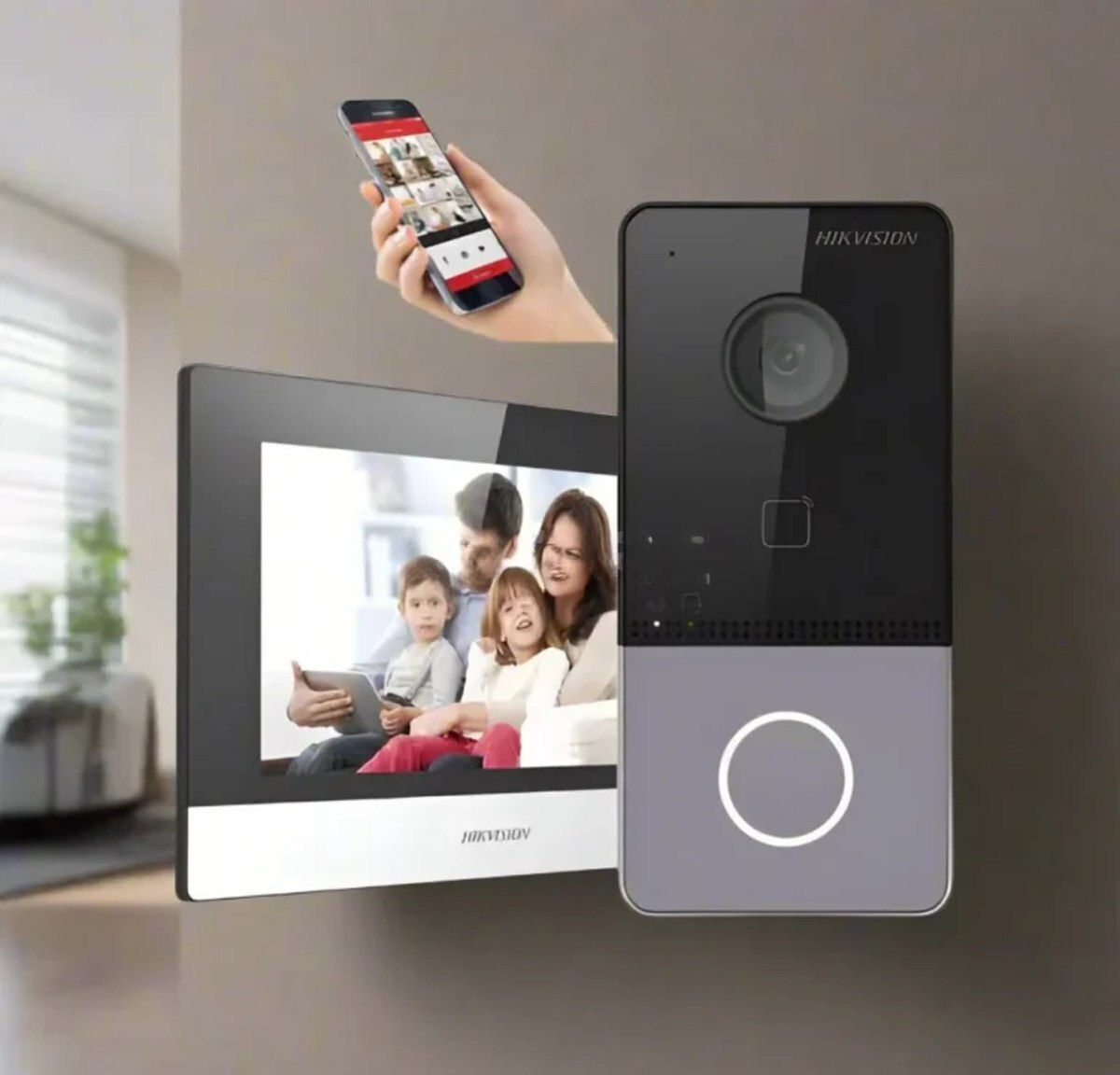 Domofon komplekti Hikvision DS-KIS603-P Kit — Mallar, Bakı (2)