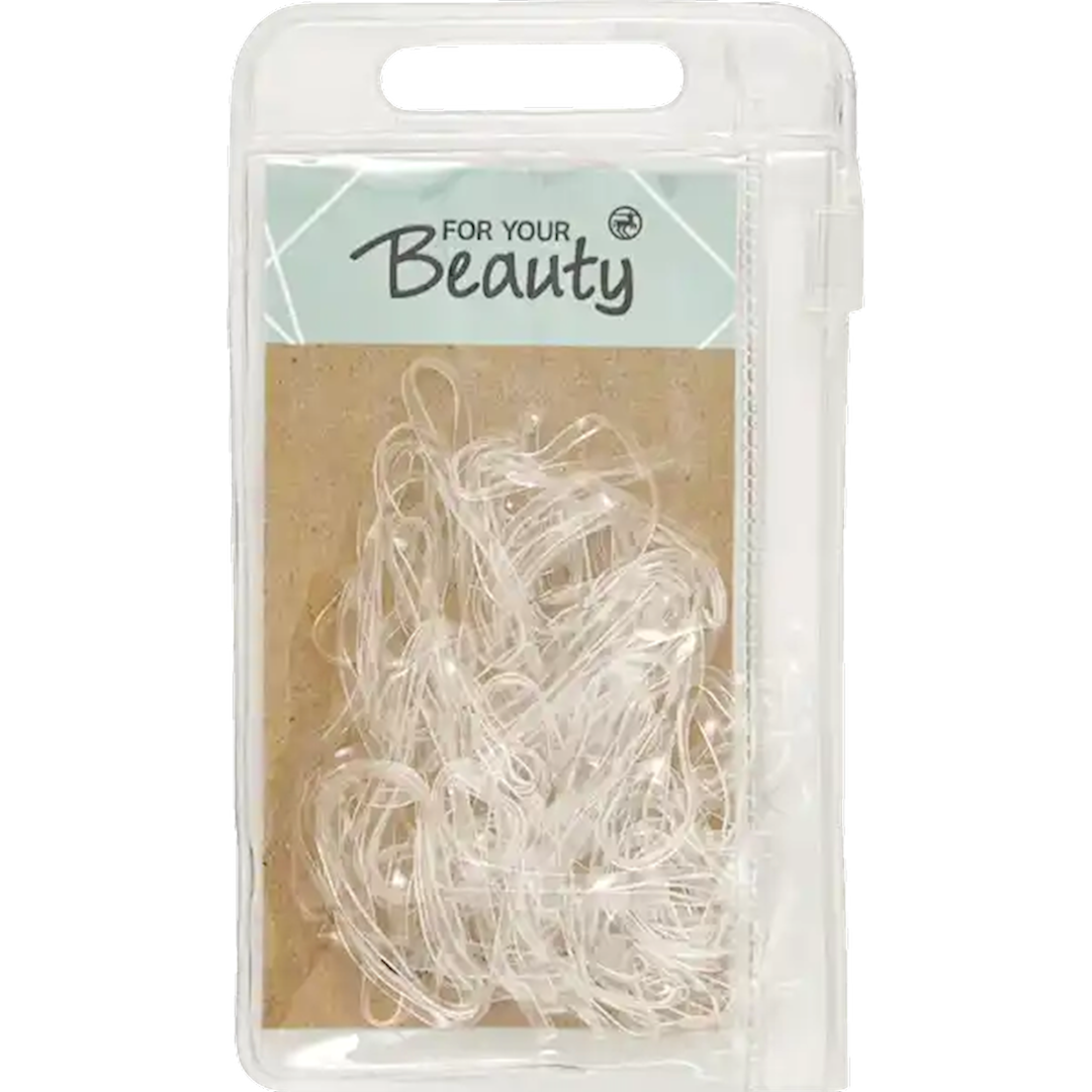 Saç üçün rezin dəsti For your beauty, 60 əd, şəffaf — Mallar, Bakı