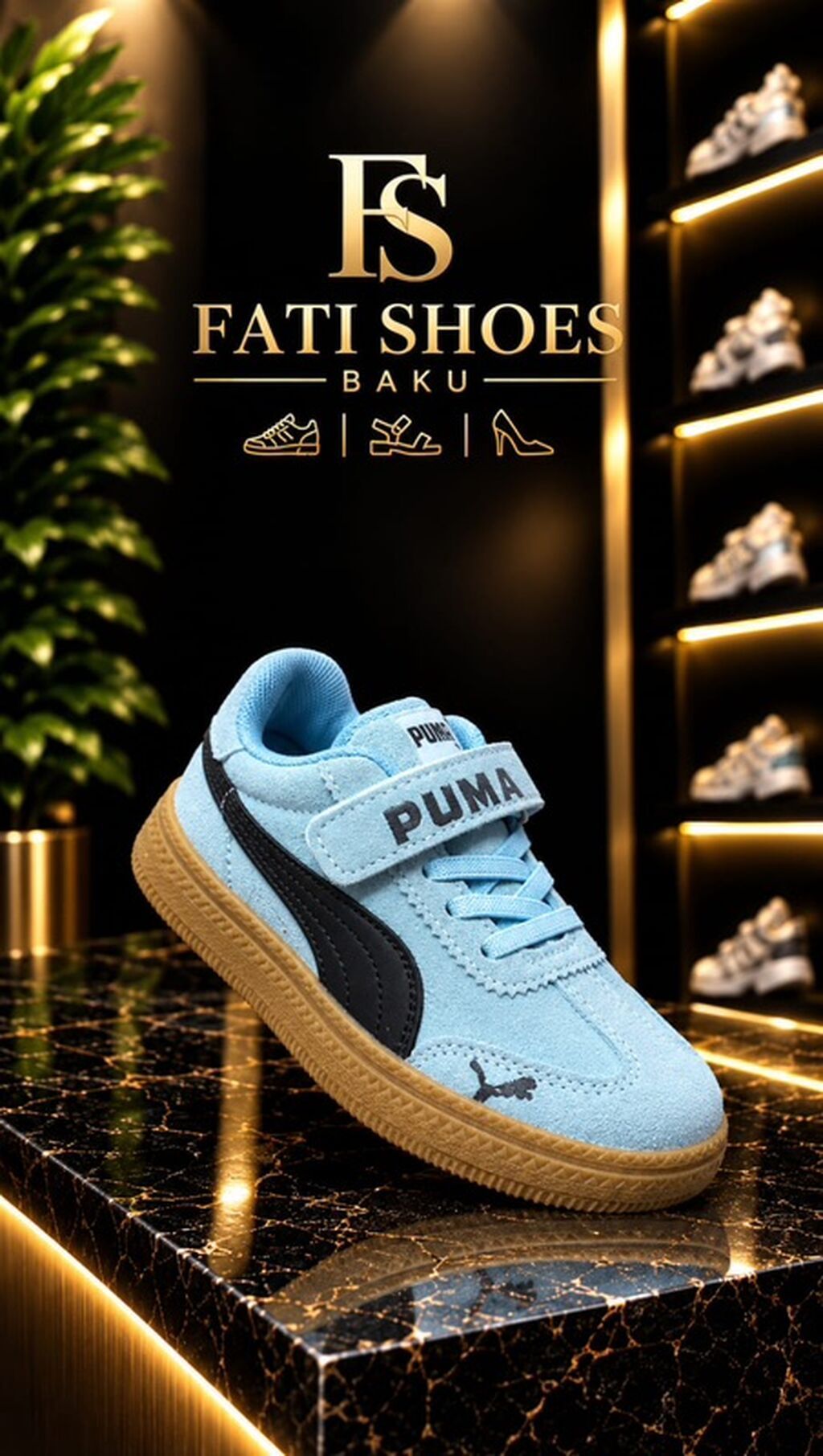 Uşaq idman ayaqqabısı – Puma - Model: Klassik Puma dizaynı - Rəng — Uşaq ayakkabısı, Bakı
