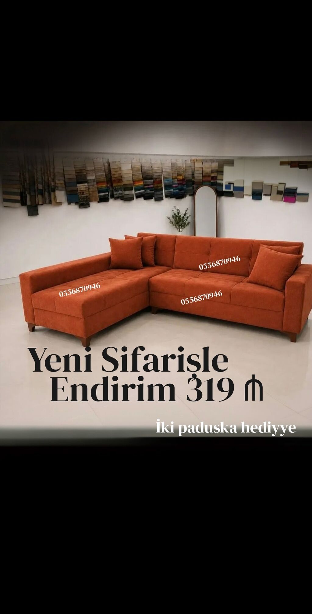 Künc divan, Yeni, Açılan, Bazalı, Parça, Ödənişli çatdırılma — Divanlər, Bakı (5)
