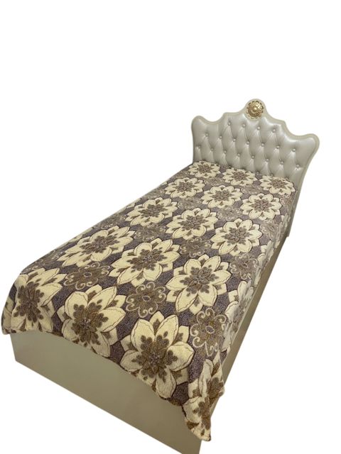 Pled-örtük HBT_00259, birnəfərlik, bambuk, qəhvəyi/bej, 150x220 sm — Bakı