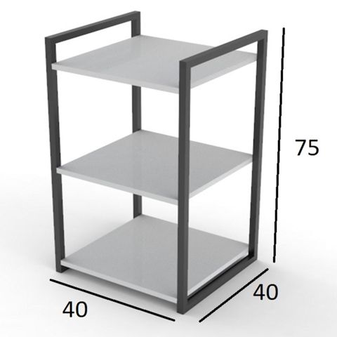 Etajerka, Ldsp, ağ basmanaxış 75x40x40 sm — Bakı