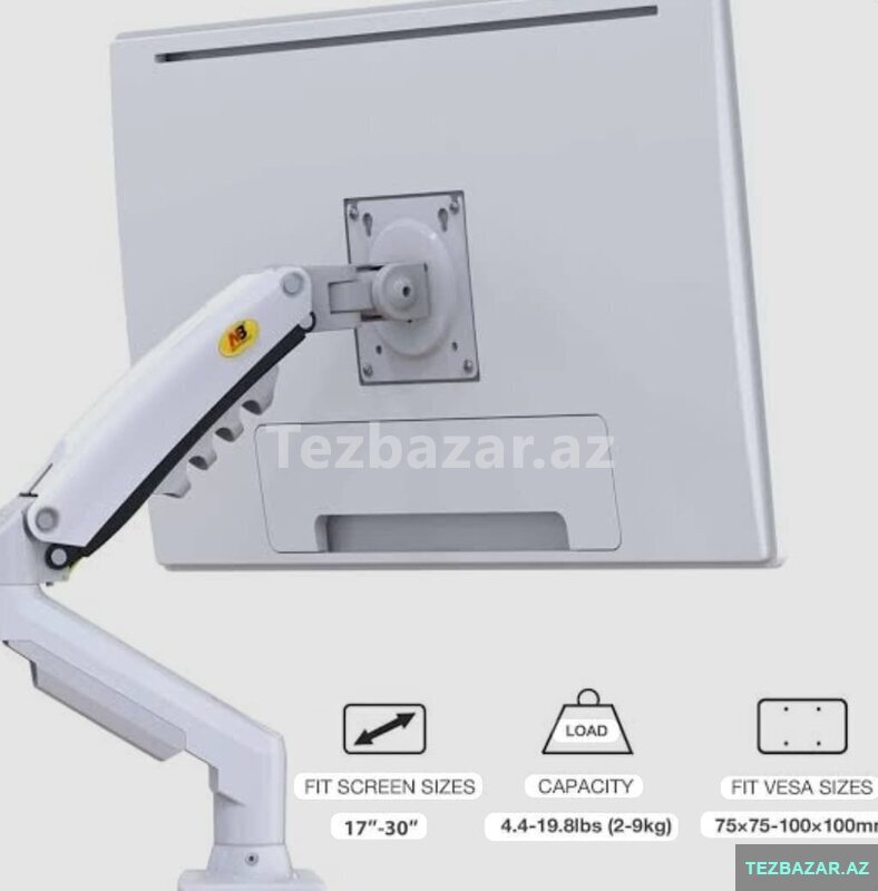Nb F 80 Ağ monitor tutacağ satılır — Kompüterlər və noutbuklar, Bakı (7)