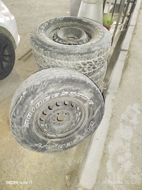 Bridgestone Dueler A/T təkər dəsti + dəmir disklər - Brend/model — Digah