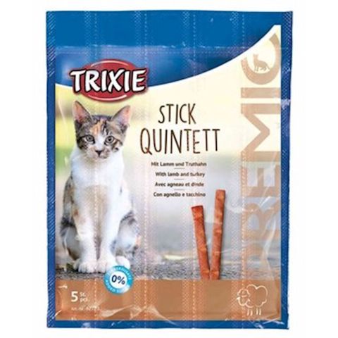 Trixie Stick Quintett pişiklər üçün çubuqlar quzu və hinduşka dadı ilə 5 q, 1 əd — Bakı