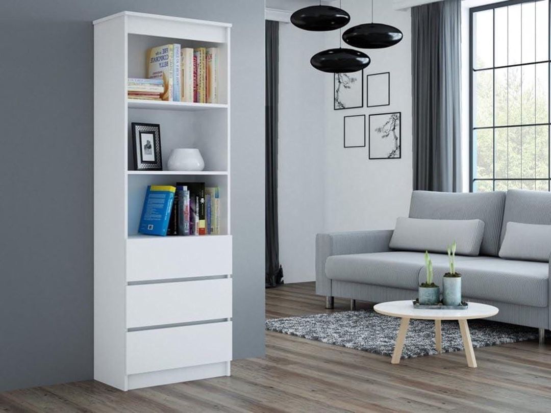 Kitab dolabı 8938, Ldsp, 65x32.5x185 sm — Şkaflar, Bakı (2)
