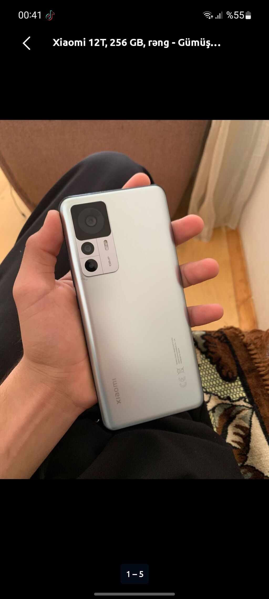 Xiaomi 12T, 256 GB, rəng - Boz, Sensor, Barmaq izi — Xiaomi, Bakı