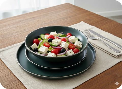 Süfrə qab qacaq dəsti 6921-1166, 6 nəfərlik, 18 parça, yaşıl — Bakı