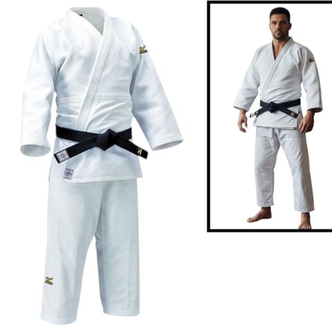 Kimono Mizuno WS2452, ağ, parça, ölçü 170 — Bakı