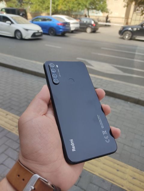 Redmi Note 8, 64 GB, rəng - Qara, Zəmanət, Sensor, Barmaq izi — Bakı