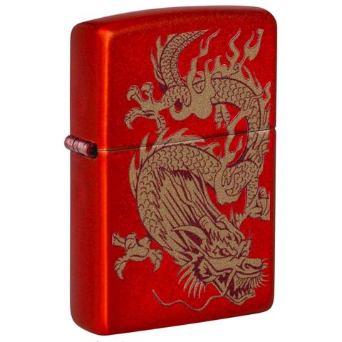 Benzinli alışqan Zippo Red Dragon 81398, qırmızı — Bakı