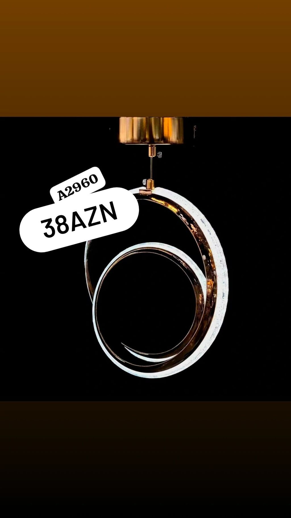 Led Çılçıraq, 3 lampa, Metal — Tavan is?qlar? v? cilc?raqlar, Sumqayıt (5)