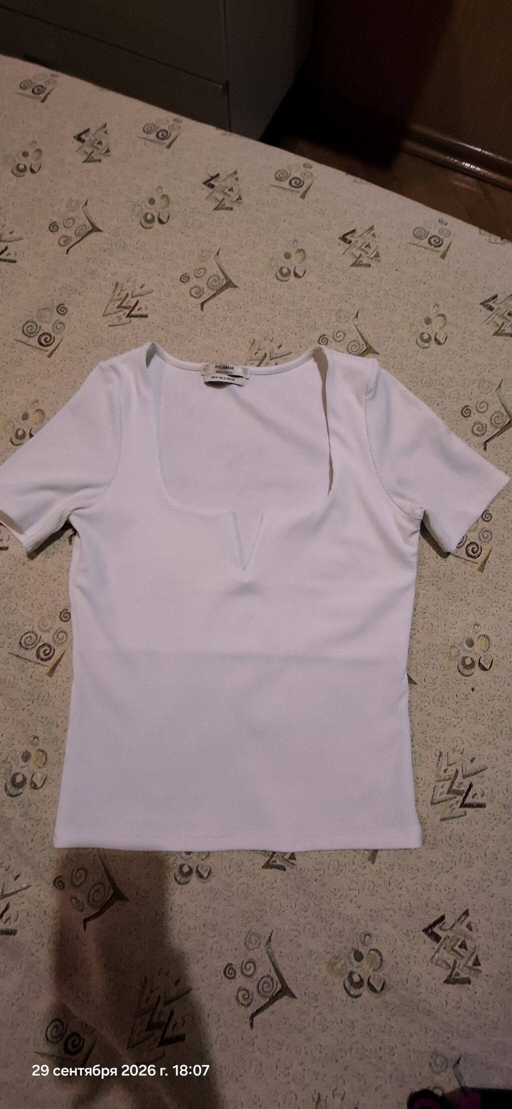 Pull&bearden qisagol koynek satilir.materiali strecdi,sinesi — Köynək, Bakı (3)