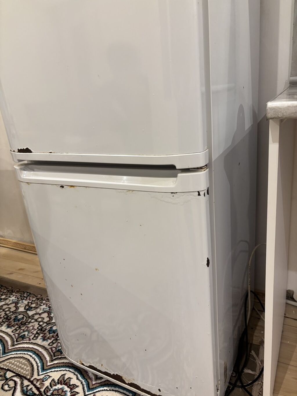 İşlənmiş 2 qapılı Hotpoint Ariston Soyuducu Satılır, rəng - Ağ — Soyuducular, Digah (5)