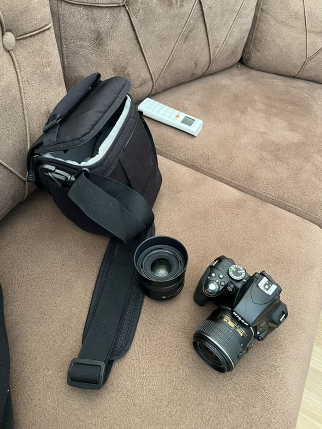 Nikon D3300 Dslr fotoaparat dəsti Daşı ölüb ve zaryatkası yoxdu sadece — Fotoaparat, Bakı (4)