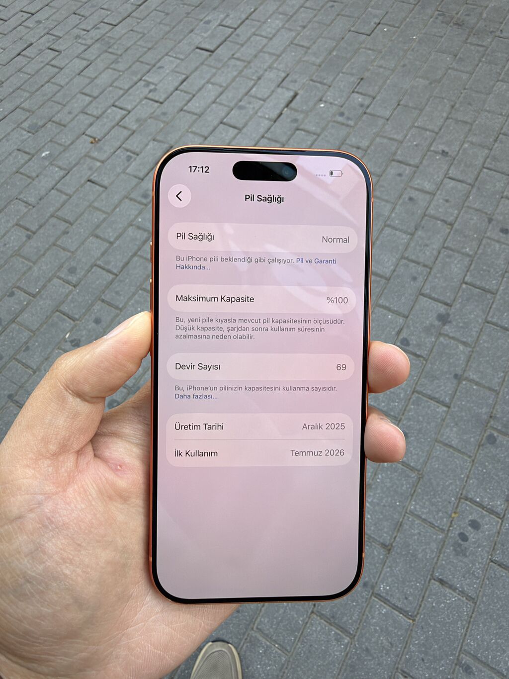 IPhone 17 Pro, 256 GB, Narıncı, Zəmanət, Sənədlərlə, Face ID — Apple iPhone, Bakı (7)