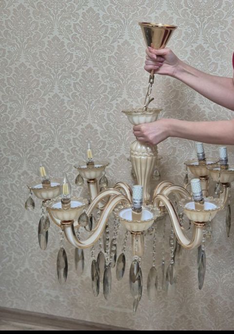 Çılçıraq, 8 lampa, Şüşə — Bakı