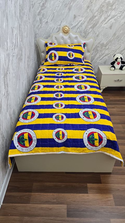Örtük və yastıq üzü dəsti Galatasaray HBT_00263, örtük 160x220 sm, yastıq üzü 50x70 sm 1 ədəd, birnəfərlik, ikiüzlü - HBT_00263 — Bakı