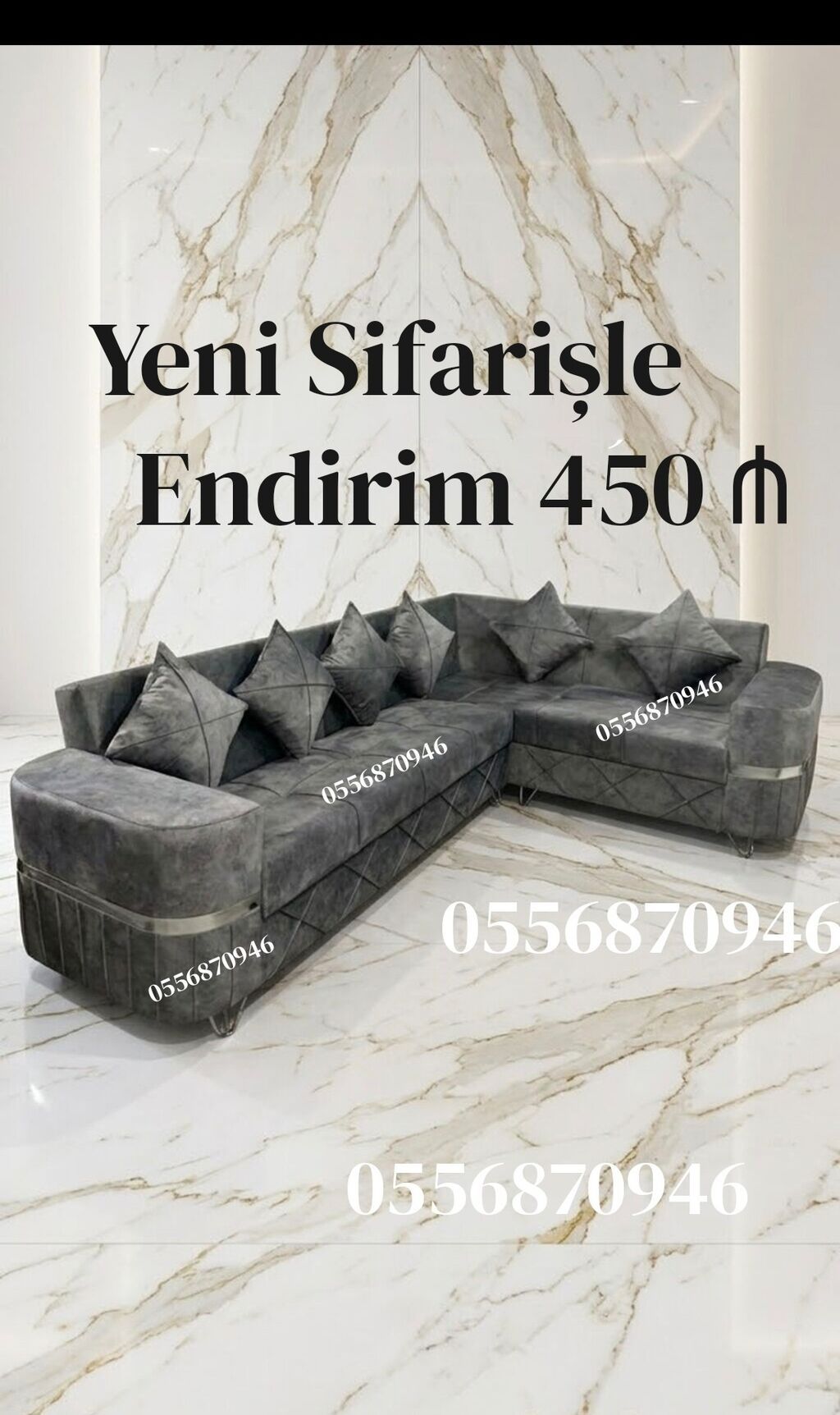Künc divan, Yeni, Açılan, Bazalı, Parça, Şəhərdaxili pulsuz çatdırılma — Divanlər, Bakı